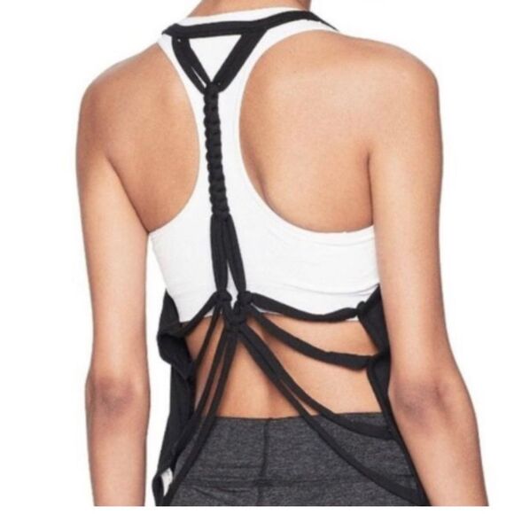 Free People Movement black Carbon Strappy Back Tank‎ Top NWT Sz XS - Picture 8 of 8